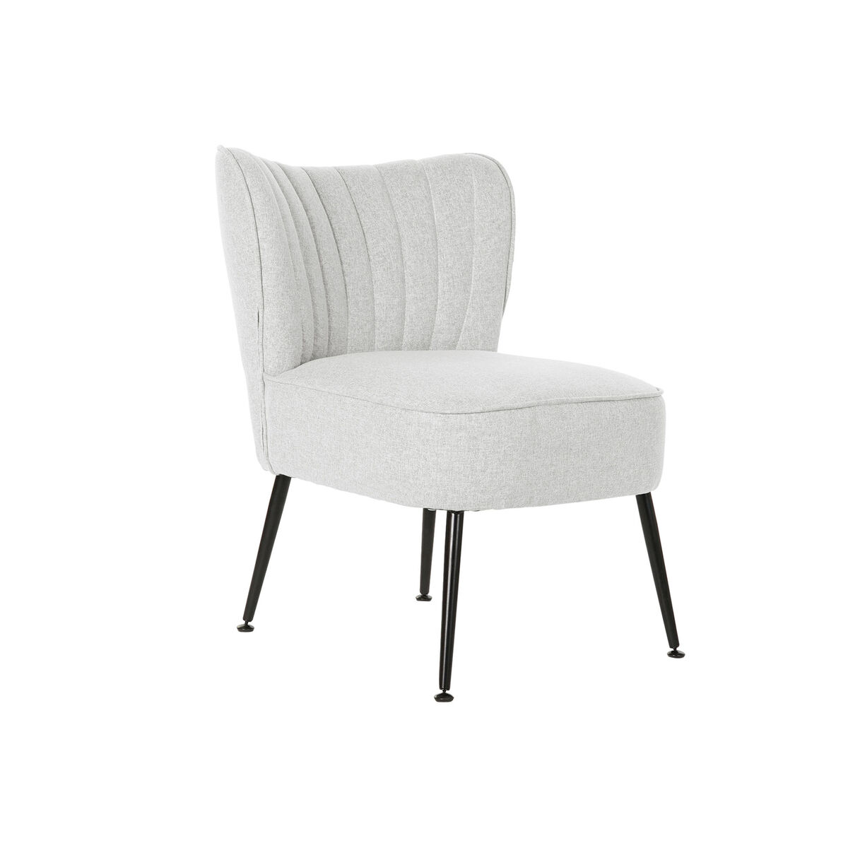 Poltrona Dkd Home Decor Nero Beige Greige Metallo 55 X 64 X 72,5 cm