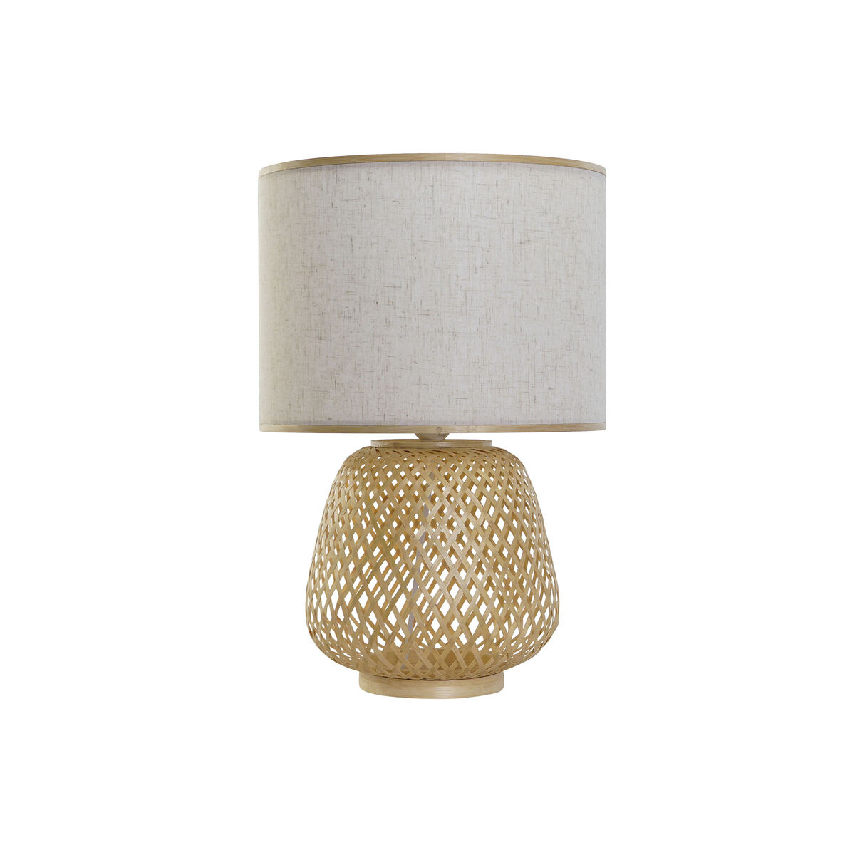 Lampada Da Tavolo Dkd Home Decor Marrone Naturale Bambù 50 W 220 V 32 X 32 X 49 cm