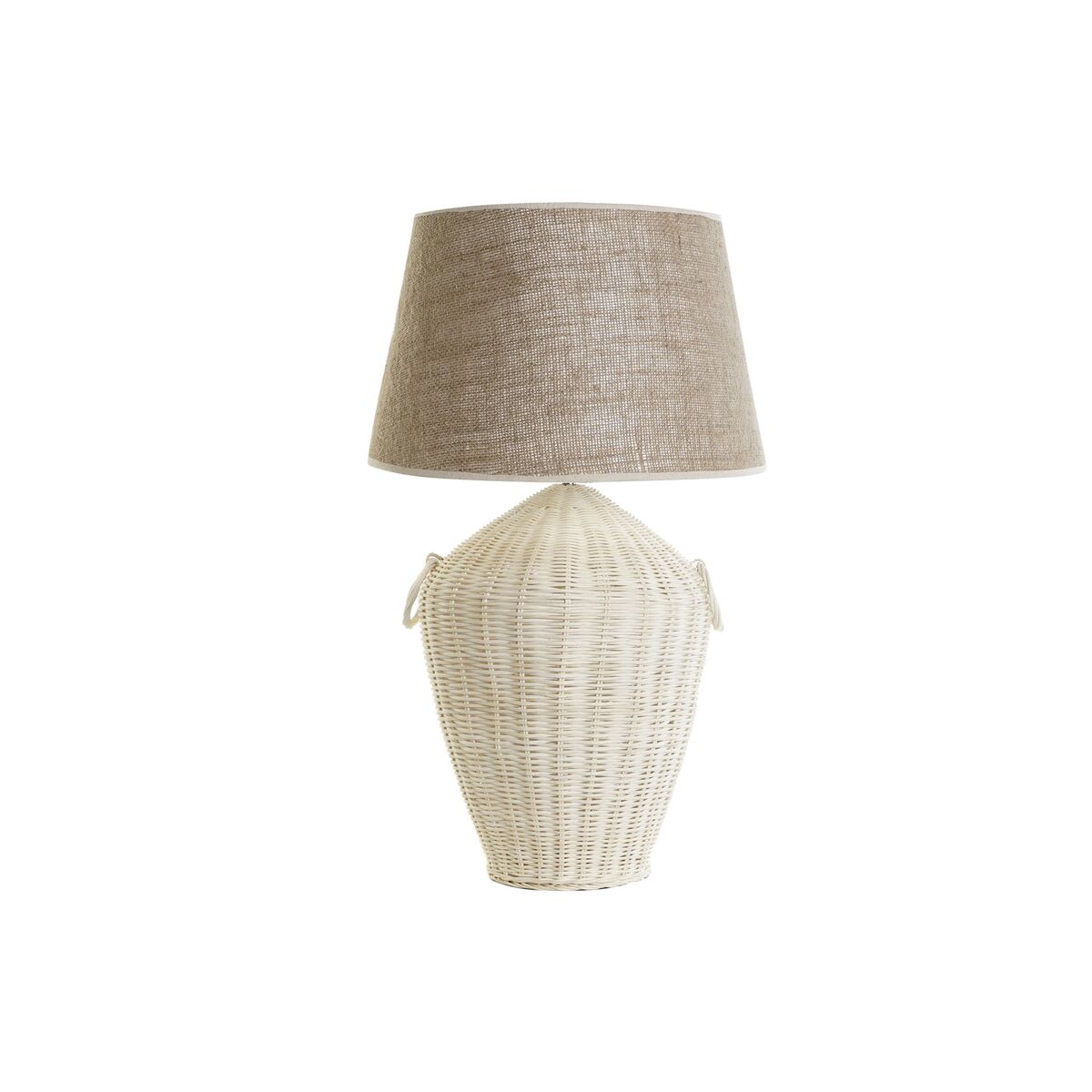 Lampada Da Tavolo Dkd Home Decor Bianco Marrone 50 W 220 V 42 X 42 X 70 cm