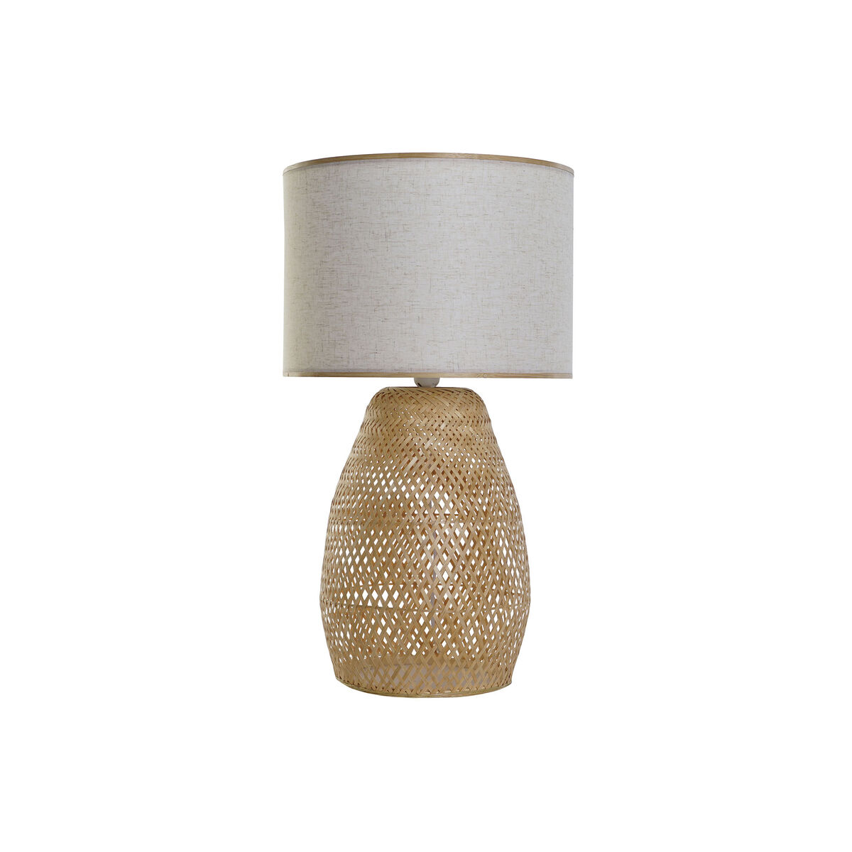 Lampada Da Tavolo Dkd Home Decor Marrone Naturale Bambù 50 W 220 V 40 X 40 X 71 cm