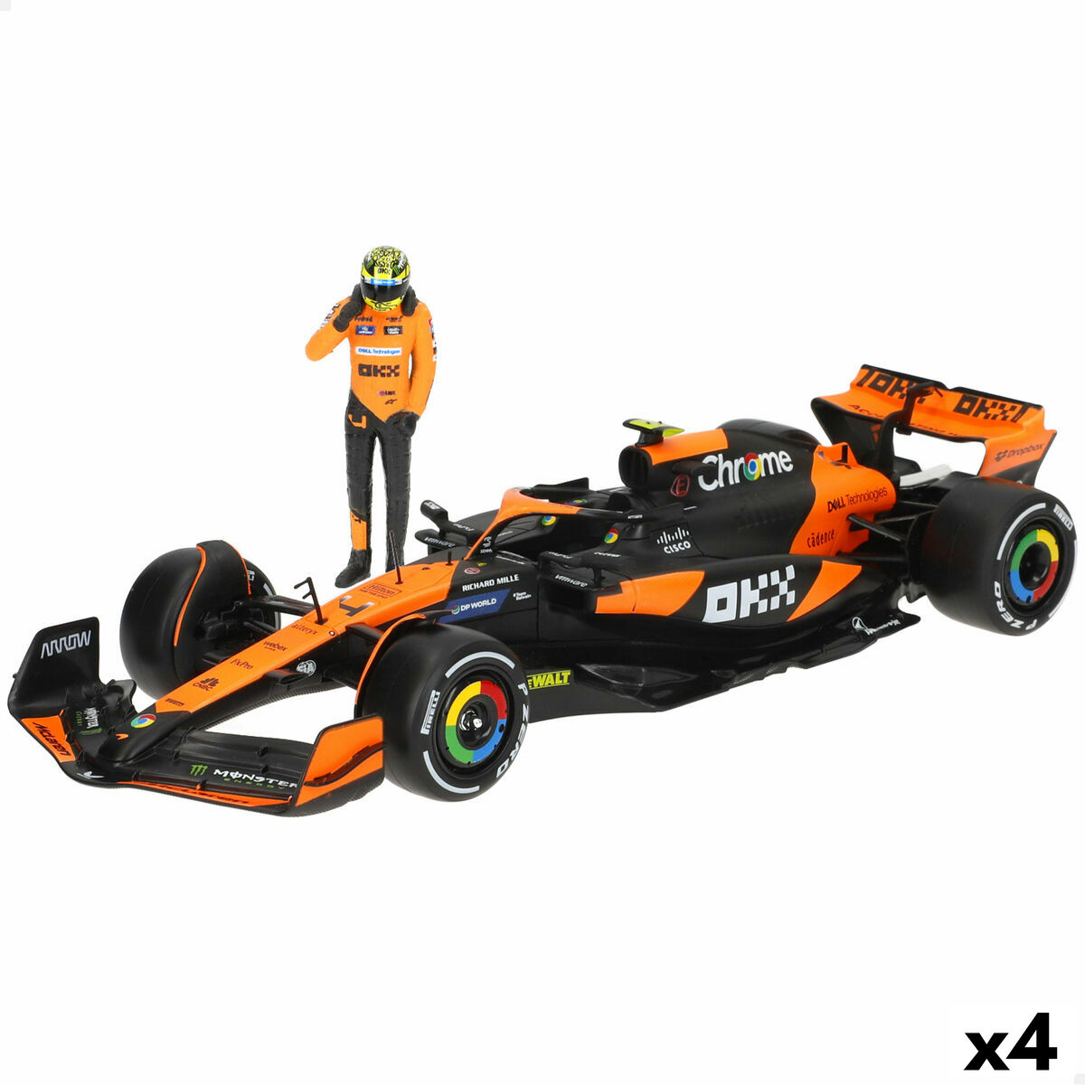 Macchina A Giocattolo Mclaren F1 2024 Mcl38 (4 Unità)