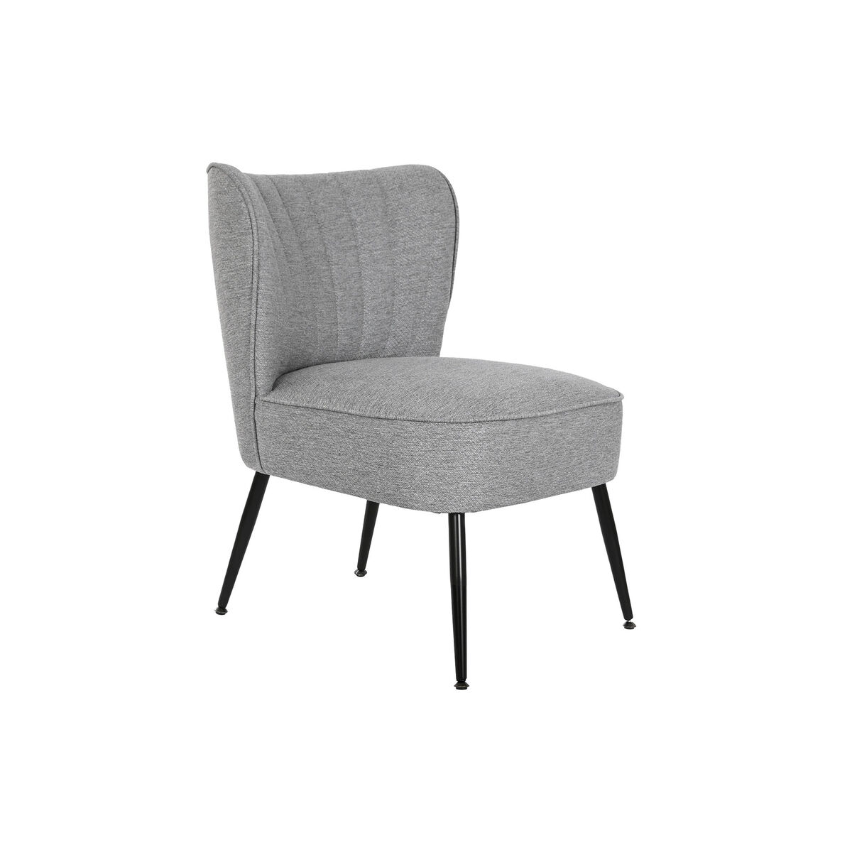Poltrona Dkd Home Decor Grigio Metallo 55 X 64 X 72,5 cm