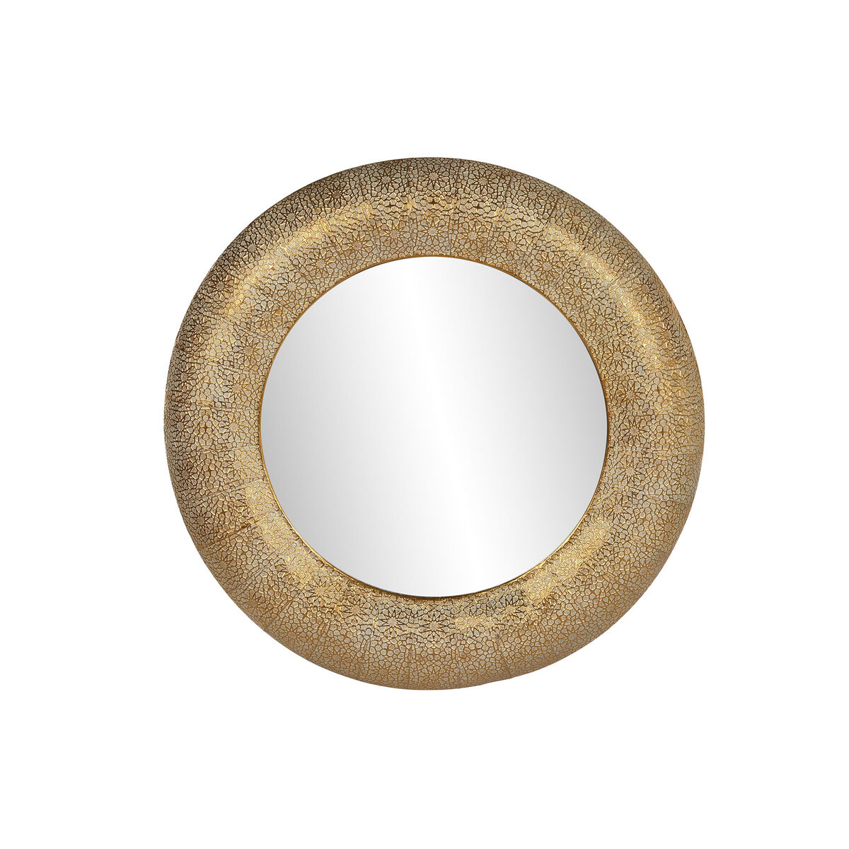 Specchio Da Parete Home Esprit Dorato Arabo 80 X 5,5 X 80 cm