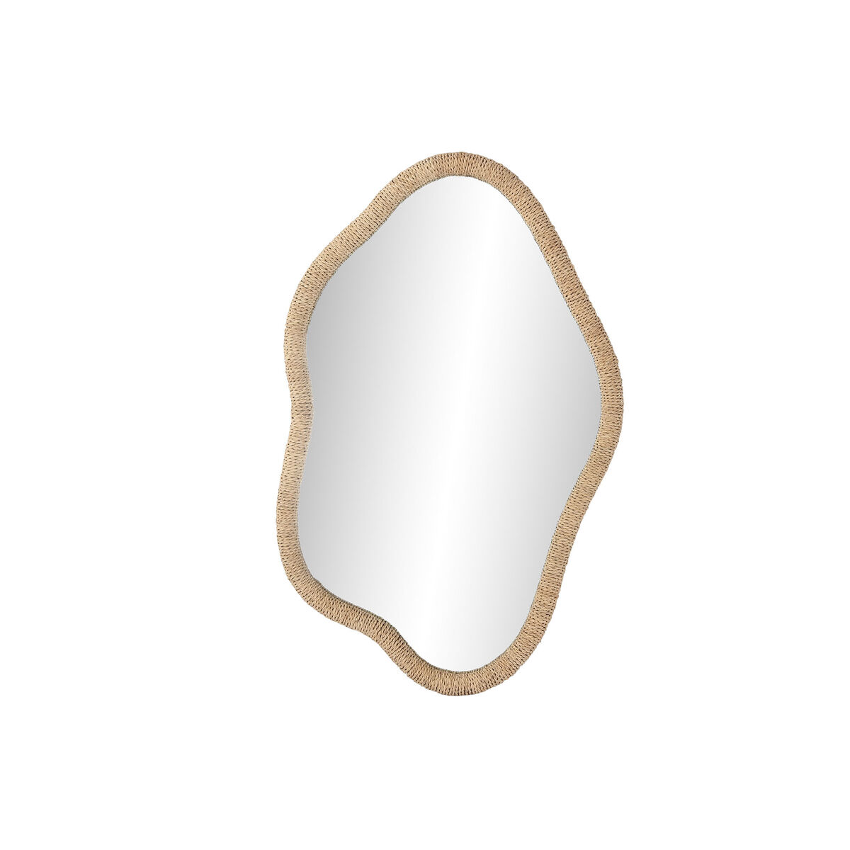 Specchio Da Parete Home Esprit Naturale Cristallo Rattan Scandi 63,5 X 4,5 X 101 cm