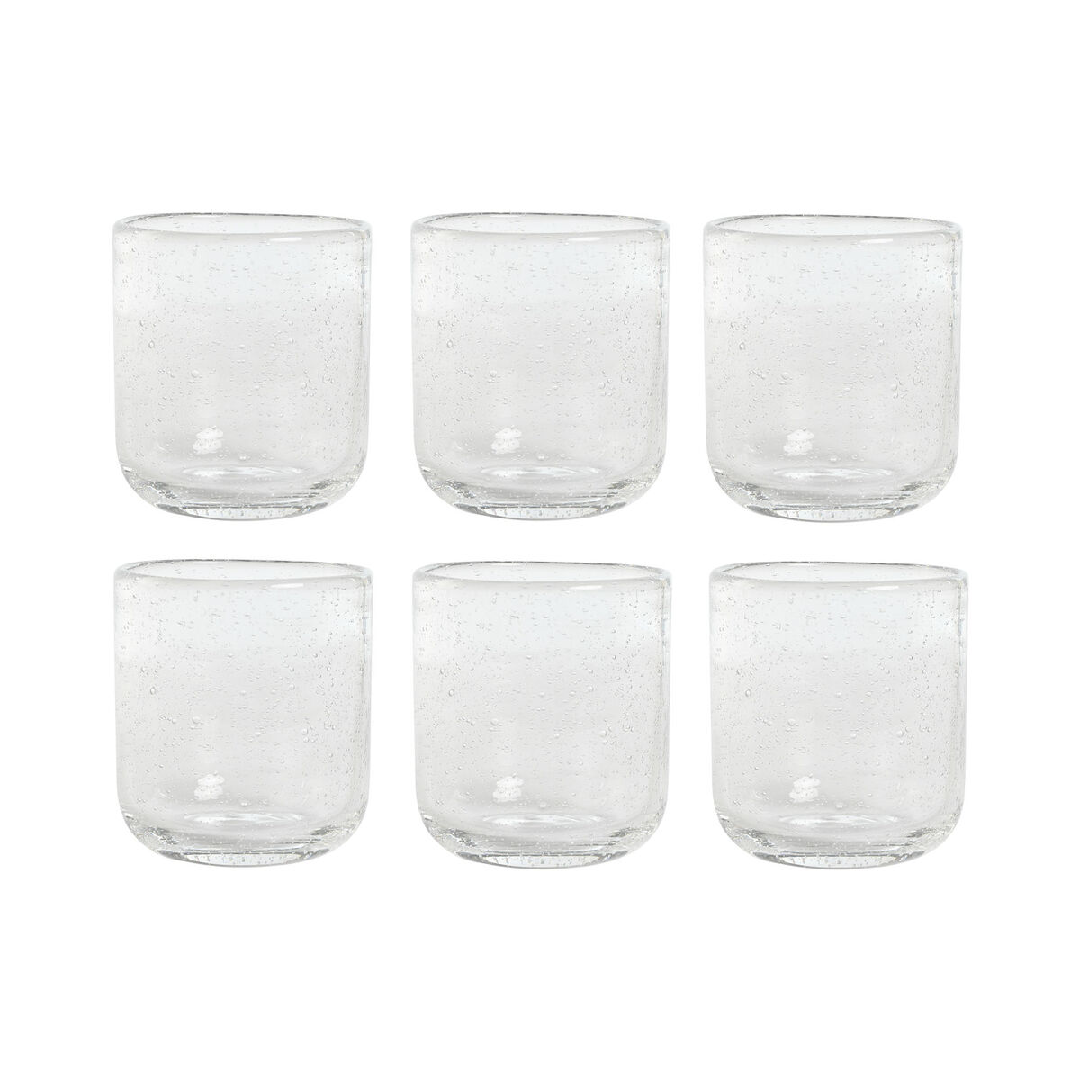 Set Di Bicchieri Home Esprit Trasparente Cristallo 320 Ml (6 Unità)