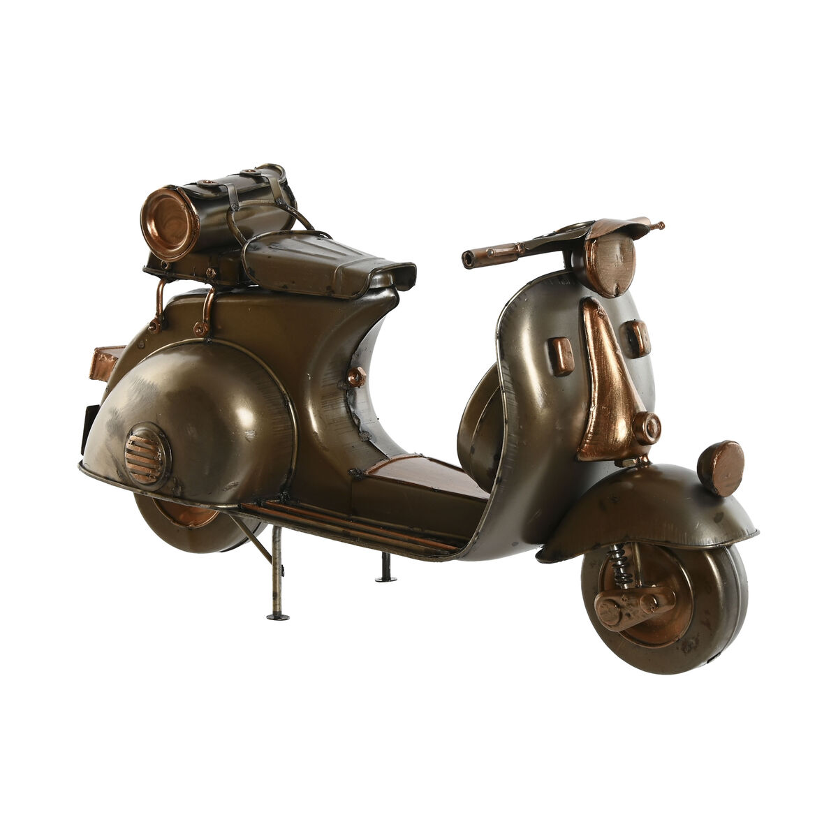 Statua Decorativa Home Esprit Champagne Argentato Vespa Vintage 28 X 11 X 17 cm