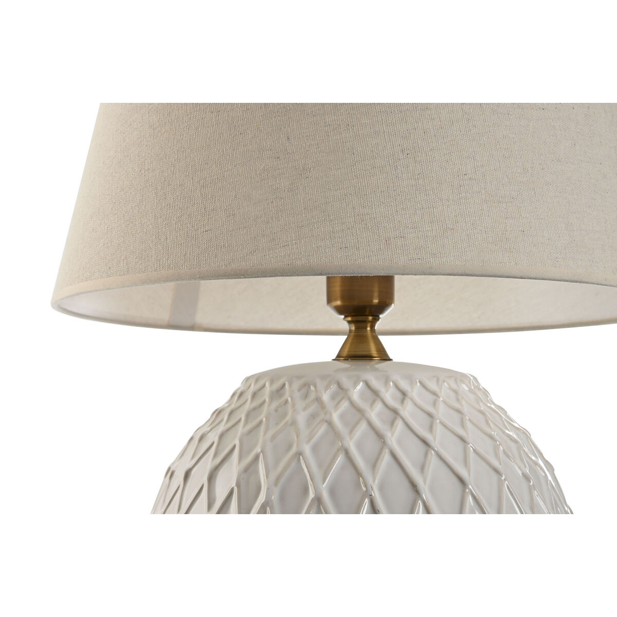 Lampada Da Tavolo Home Esprit Bianco 50 W 220 V - Image 3