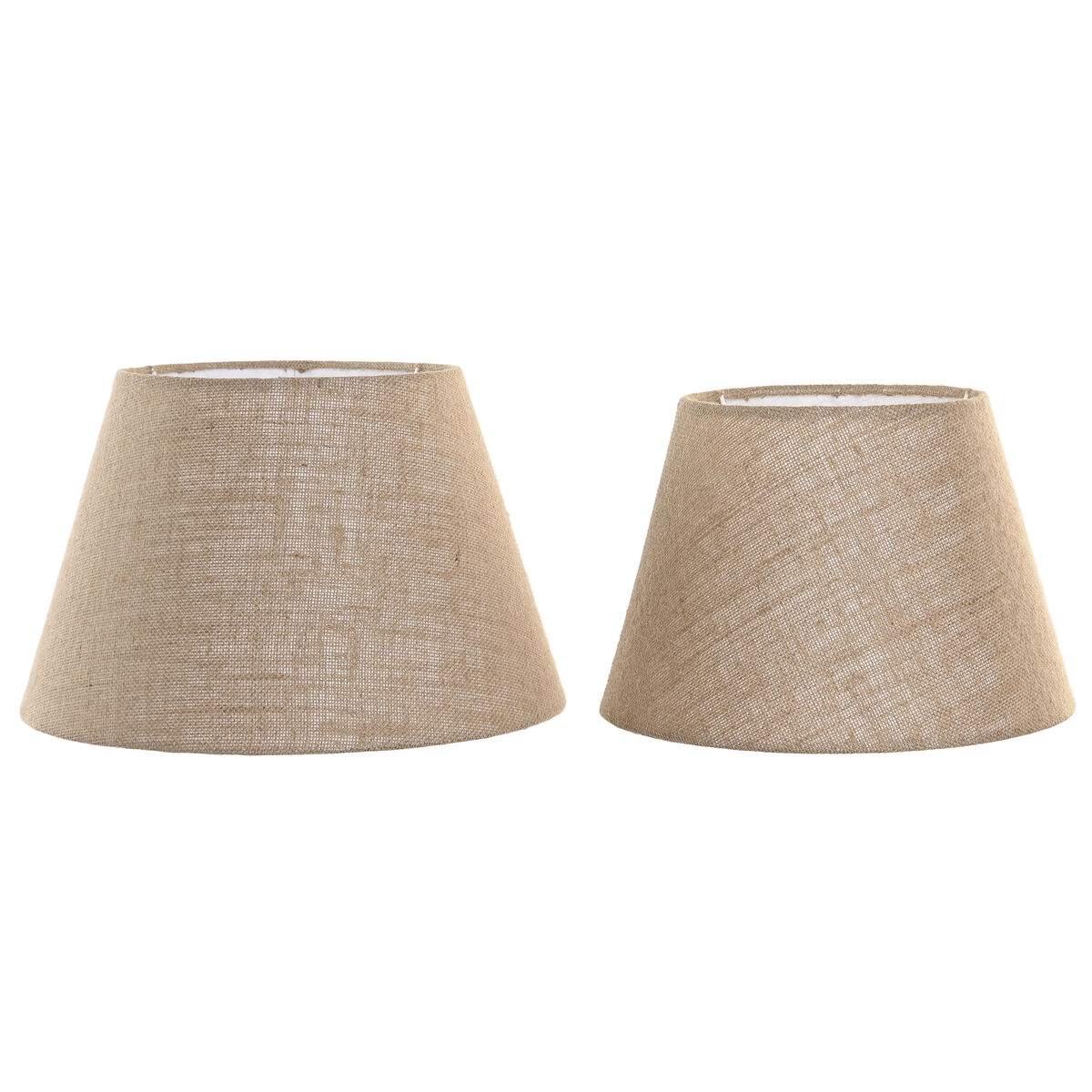 Paralume Home Esprit Marrone Juta Metallo 40 X 40 X 25 Cm (2 Unità)
