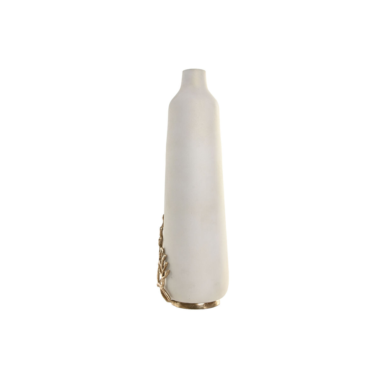 Vaso Home Esprit Bianco Dorato Alluminio Moderno 15 X 15 X 52 cm - Image 4
