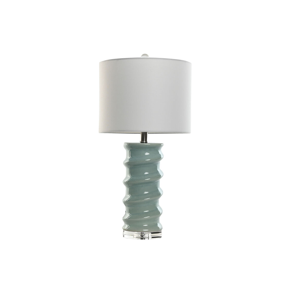 Lampada Da Tavolo Home Esprit Bianco Blu Cielo 50 W 220 V