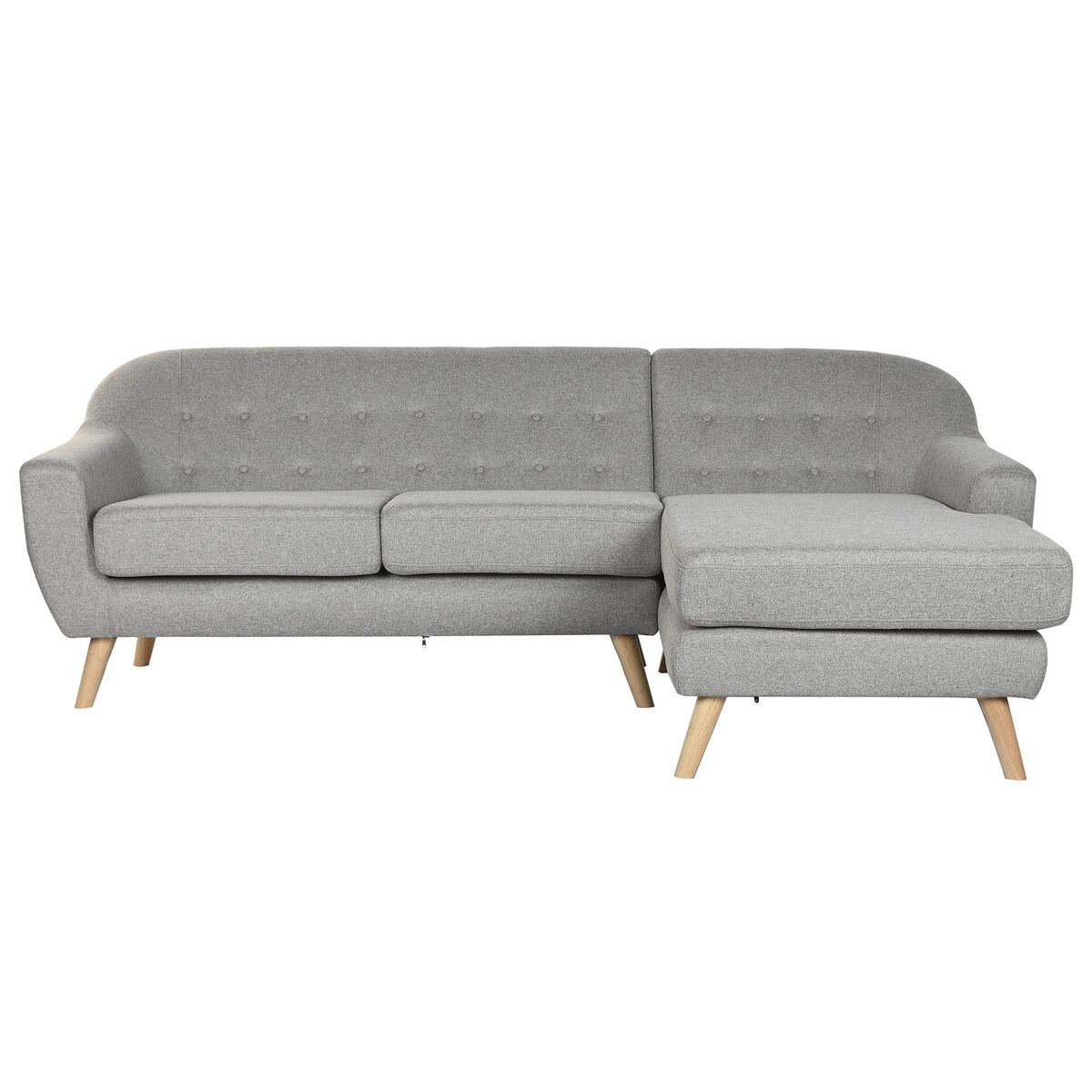 Divano Home Esprit Grigio Crema Scandi 226 X 144 X 84 cm