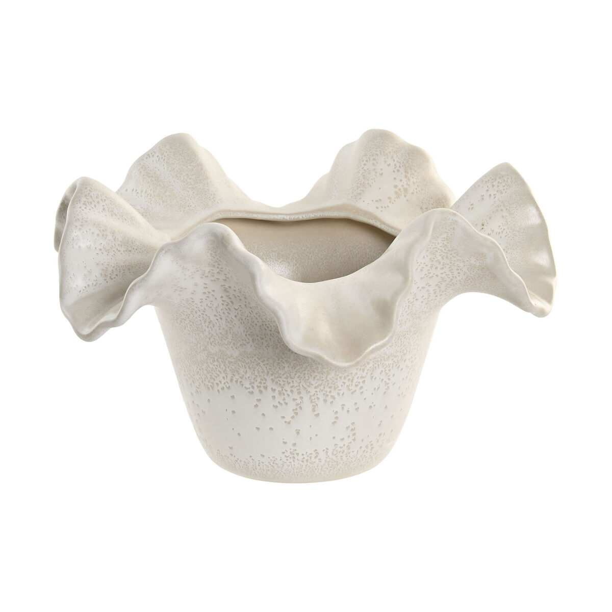 Vaso Home Esprit Bianco Ceramica 30 X 30 X 18 cm