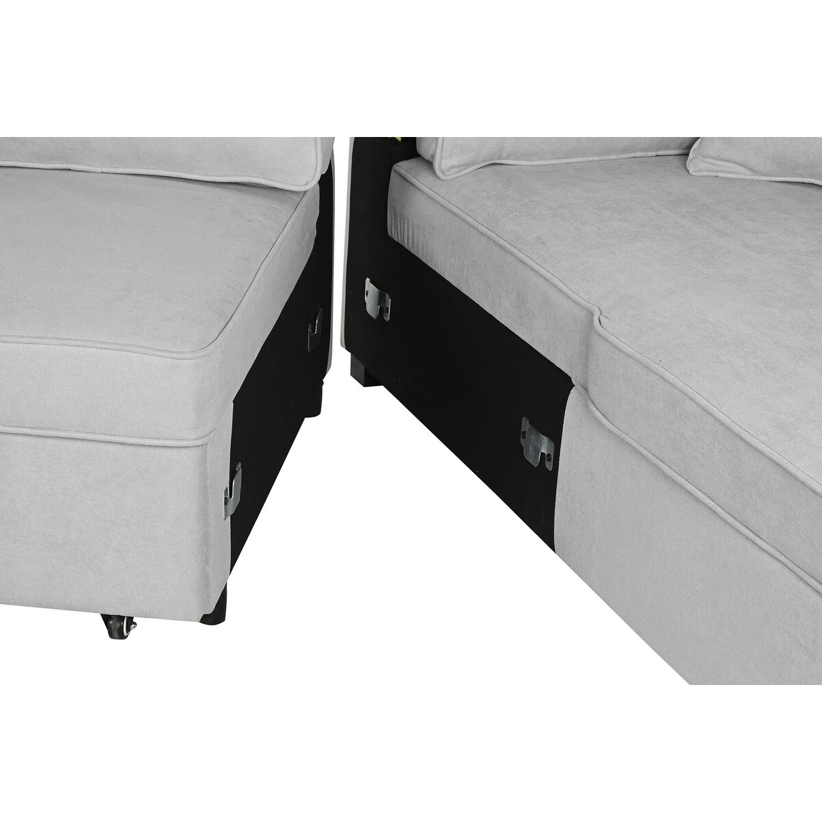 Divano Letto Home Esprit Grigio Moderno 298 X 154 X 92 cm - Image 3