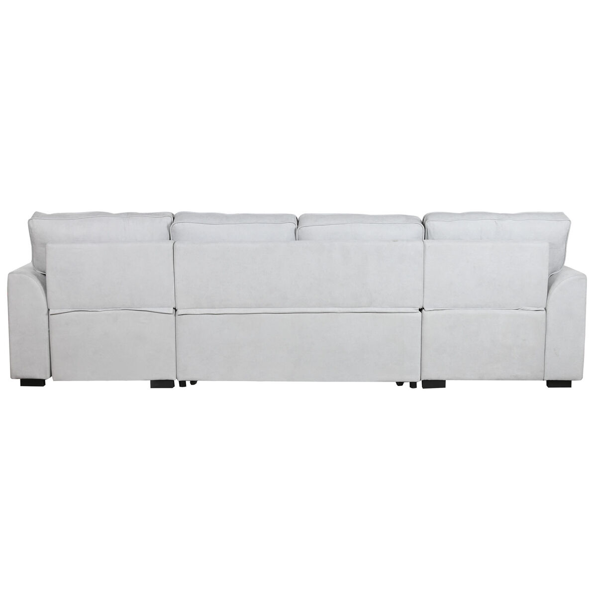 Divano Letto Home Esprit Grigio Moderno 298 X 154 X 92 cm - Image 4