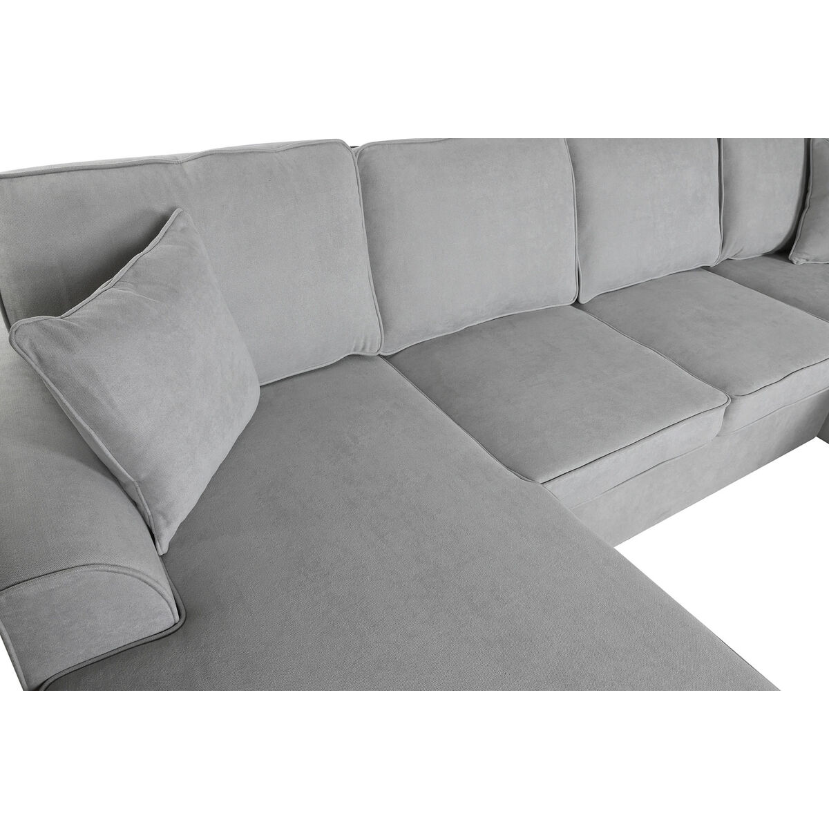 Divano Letto Home Esprit Grigio Moderno 298 X 154 X 92 cm - Image 5