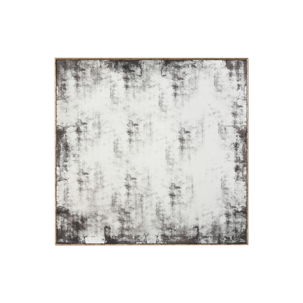 Specchio Da Parete Home Esprit Nero Dorato Vintage 80 X 4 X 80 cm
