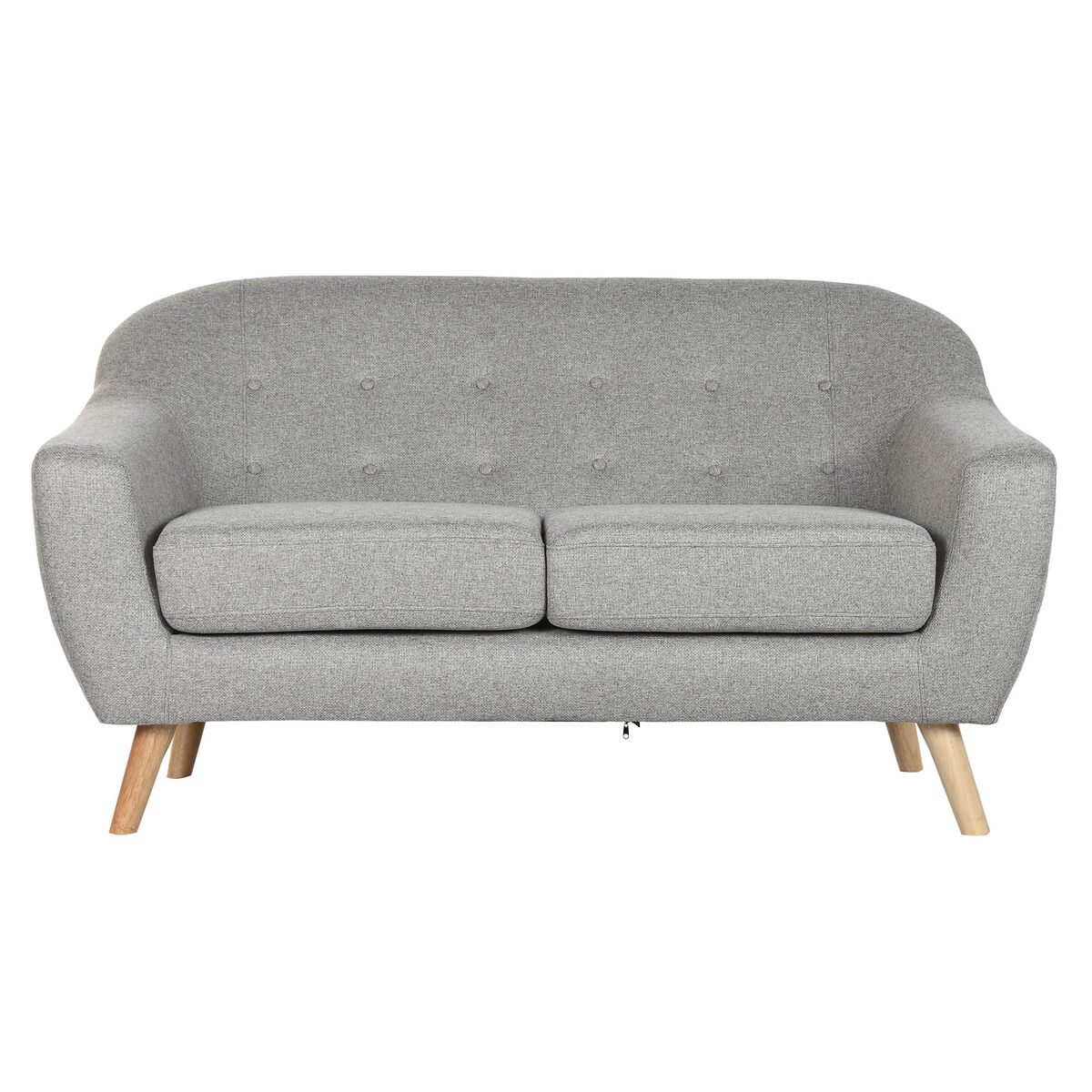 Divano Home Esprit Grigio Crema Naturale Scandi 146 X 84 X 82 cm