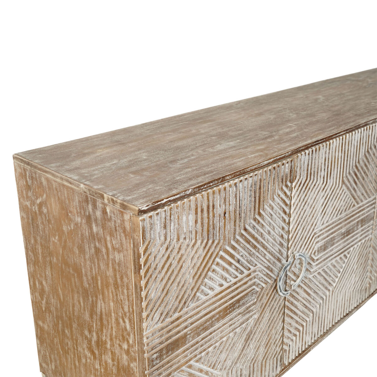 Credenza Home Esprit Bianco Legno Di Mango 180 X 40 X 80 cm - Image 4