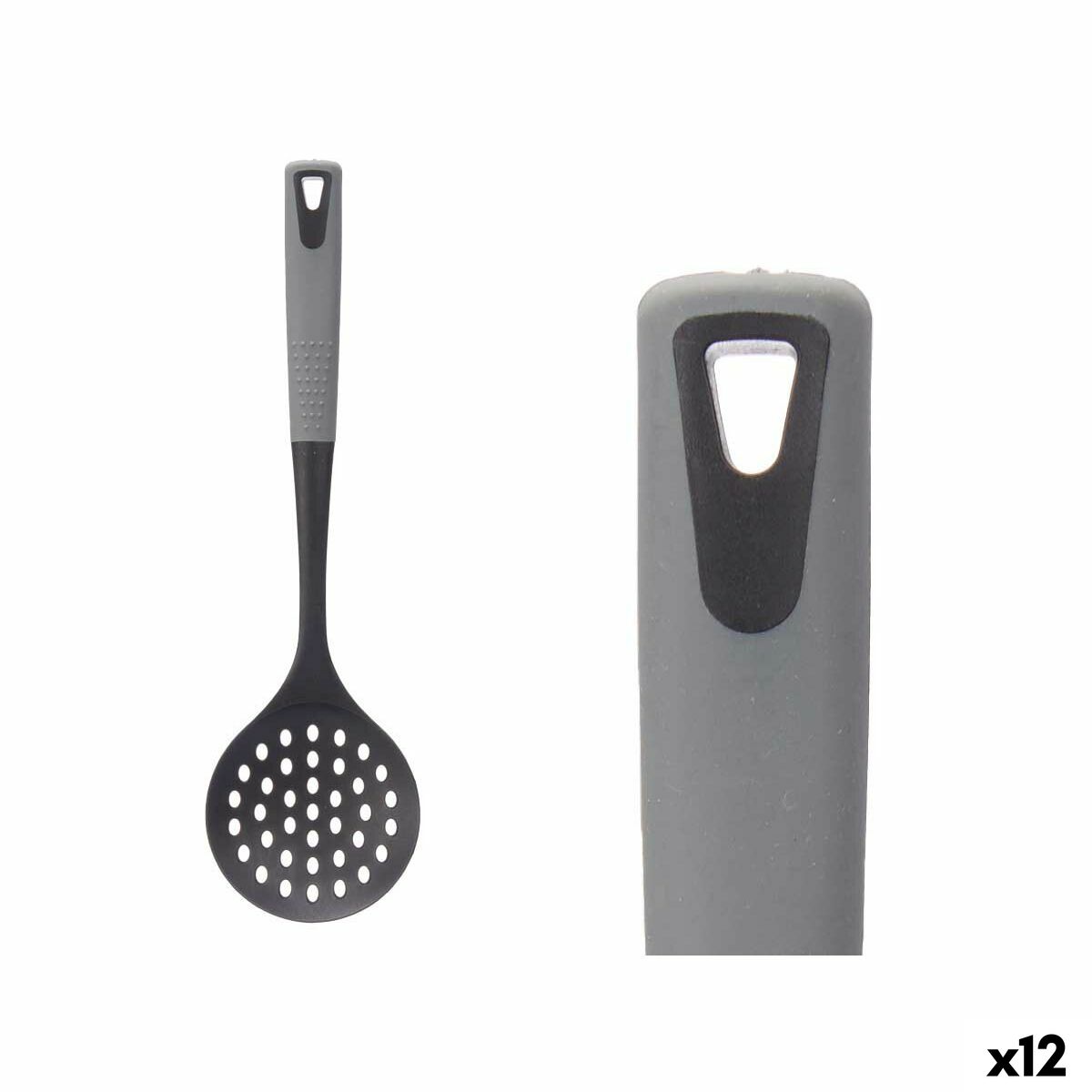 Schiumarola Kinvara Nero Grigio Tpr Pbt 10 X 35 X 2 Cm (12 Unità)