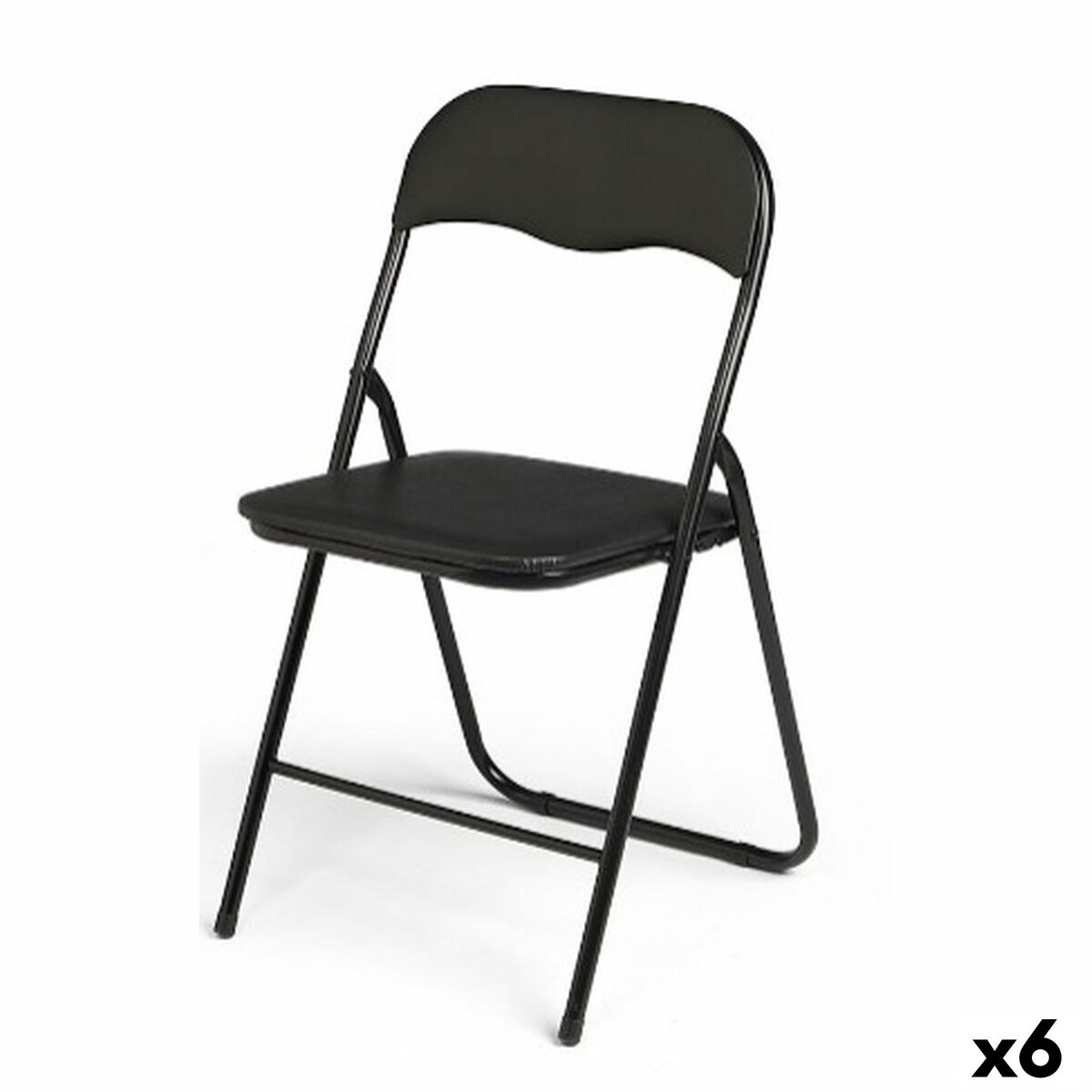 Sedia Pieghevole Gift Decor Nero (6 Unità)
