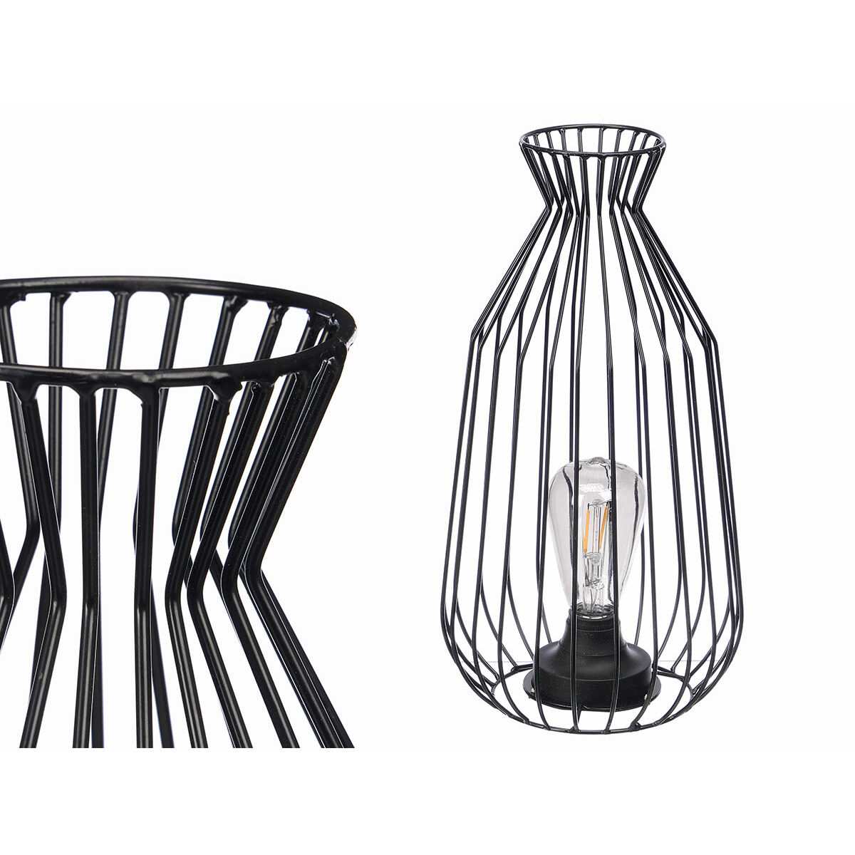 Lampada Da Tavolo Gift Decor Nero (6 Unità) - Image 3