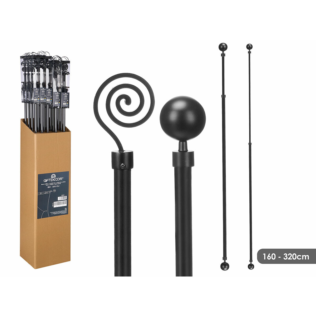 Bastone Per Tende Gift Decor Estensibile 160-320 Cm (24 Unità) - Image 3
