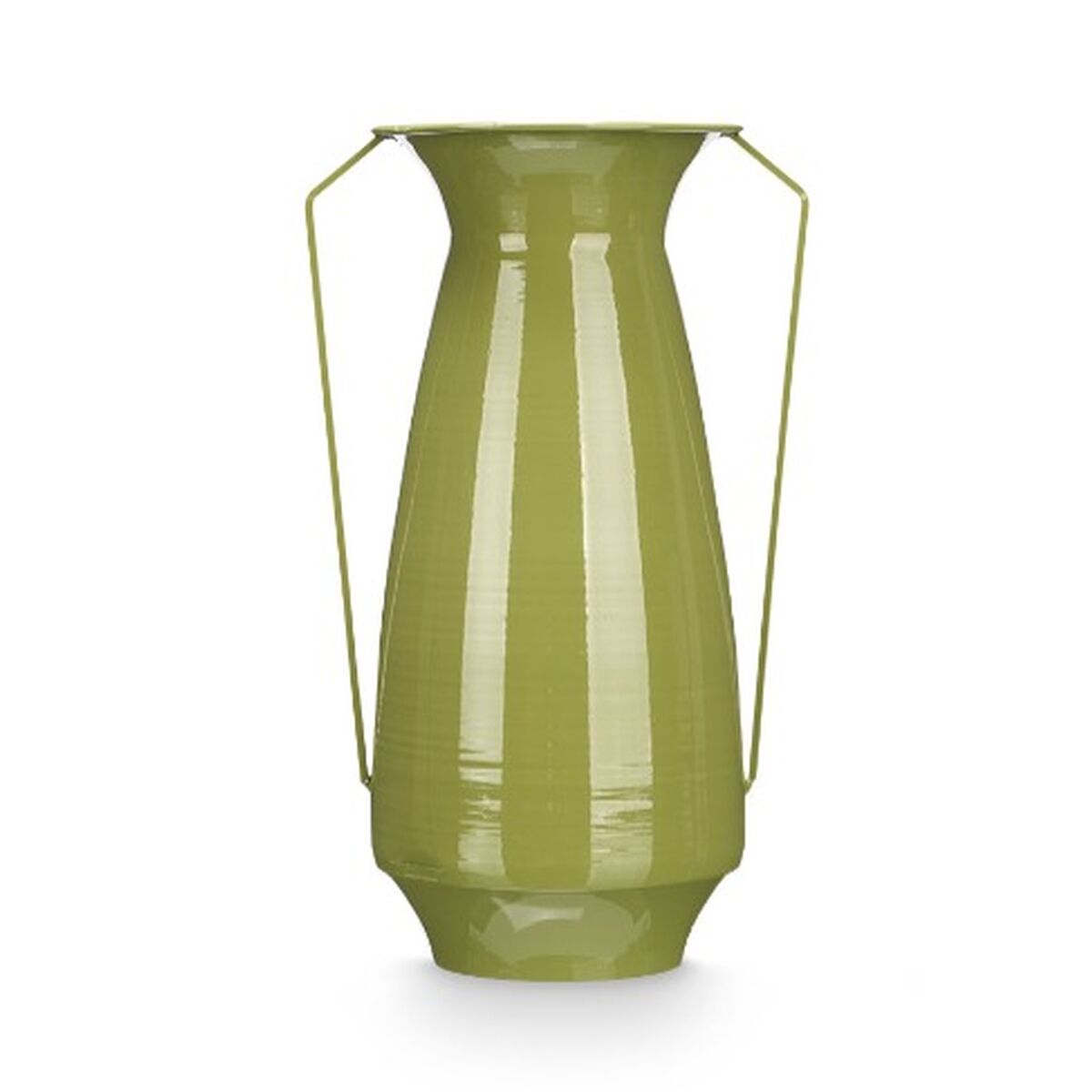 Vaso Gift Decor Verde Ferro Conico 25,5 X 41,5 X 18,5 Cm (4 Unità) - Image 3