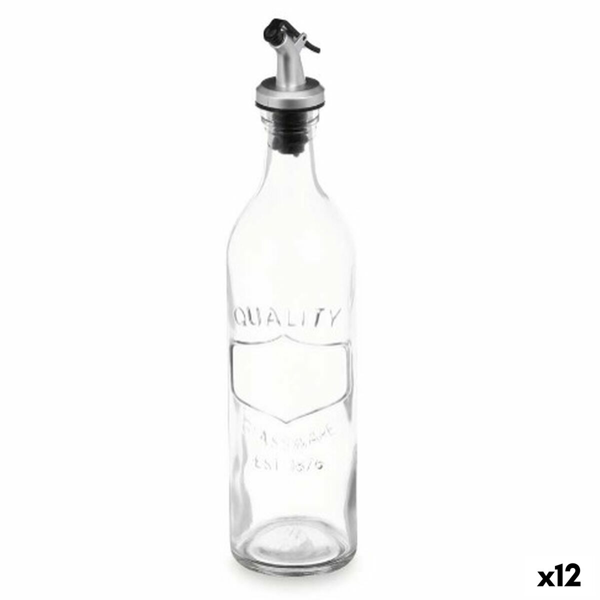 Oliera Vivalto Trasparente Vetro Silicone Polipropilene 500 Ml (12 Unità)