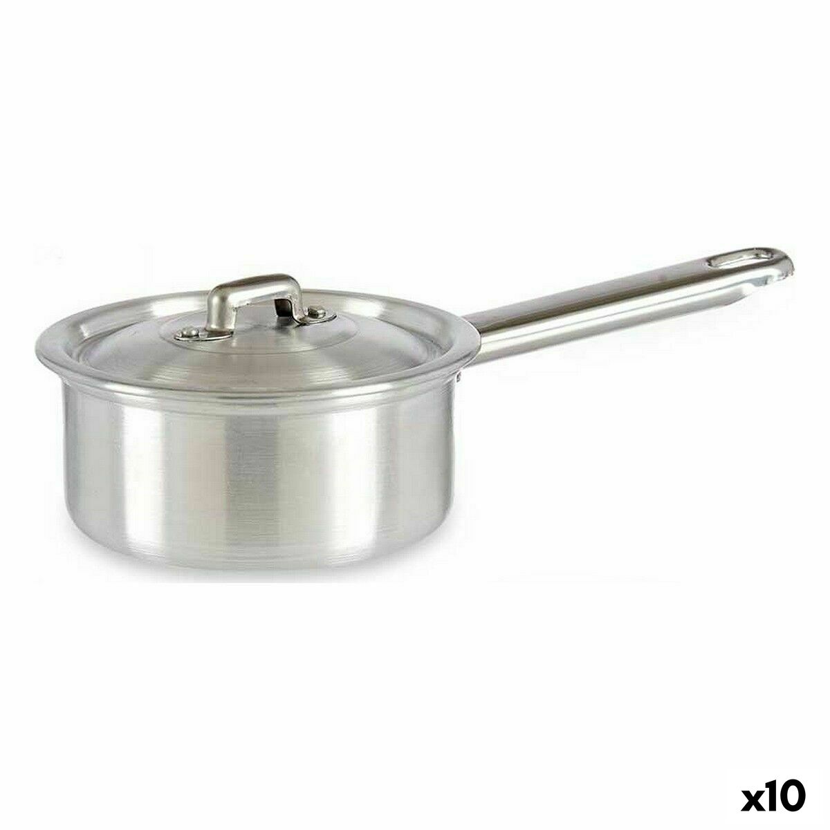 Casseruola Con Coperchio Kinvara Argentato Alluminio Ø 12 Cm 600 Ml 0,6 L 14 X 8 X 26 Cm (10 Unità)
