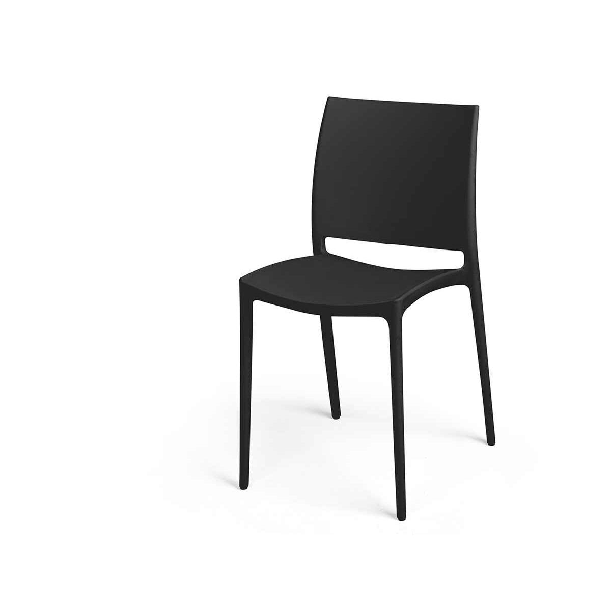 Sedia Gift Decor Nero Polipropilene 41 X 79 X 46 cm