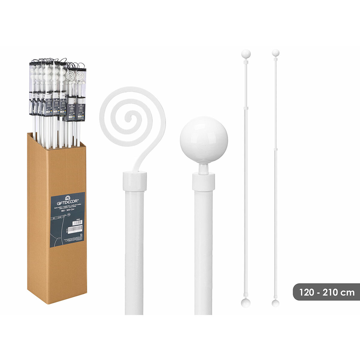 Bastone Per Tende Gift Decor Estensibile 160-320 Cm (24 Unità) - Image 3