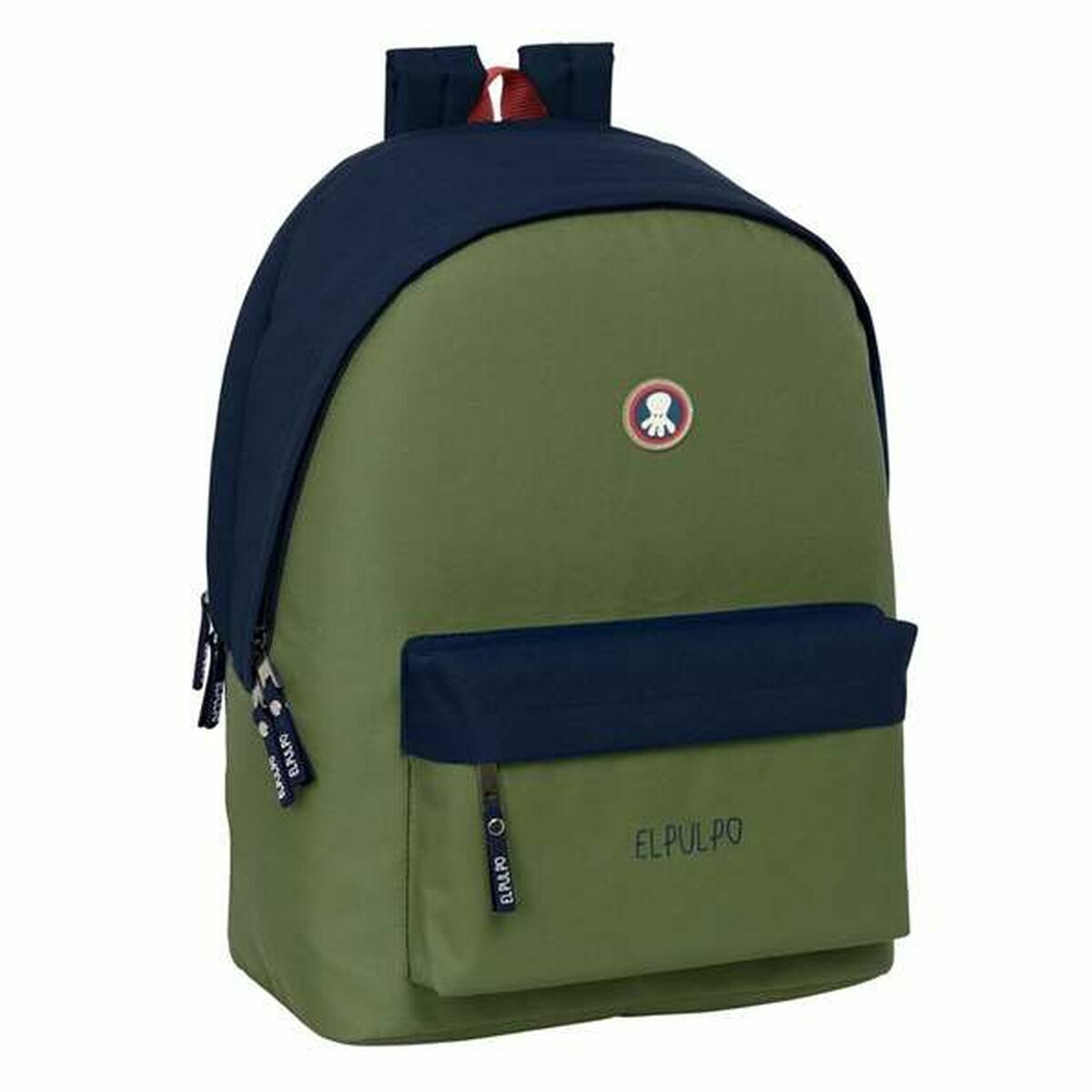 Zaino Scuola El Pulpo   Blu Marino Kaki 31 X 44 X 18 cm