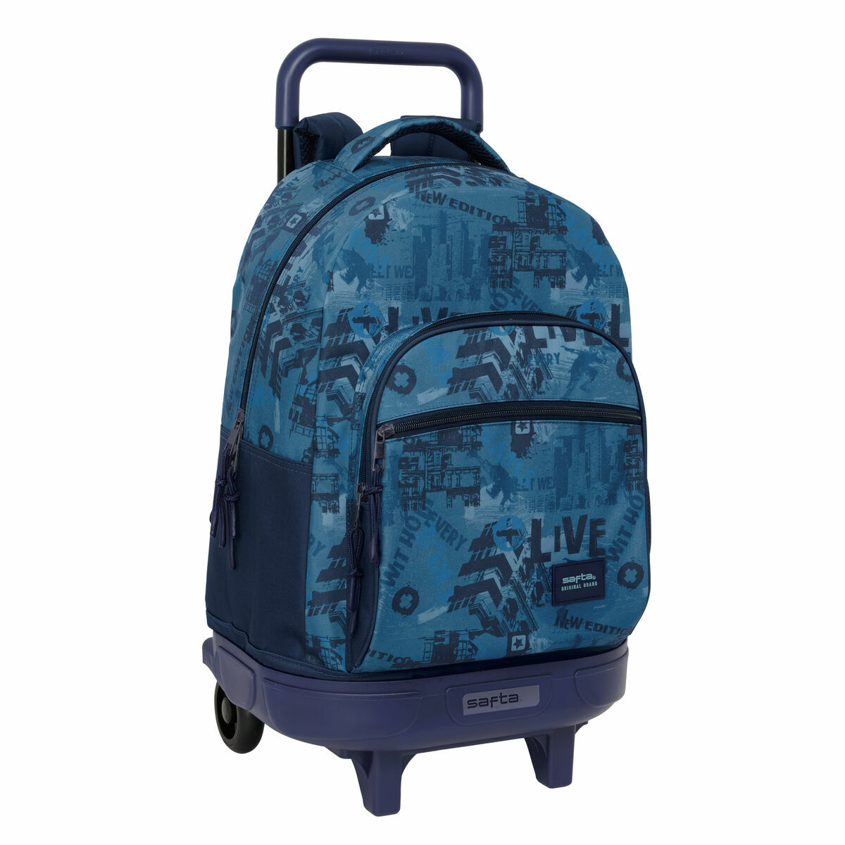 Zaino Scuola Safta New Edition Blu Marino 33 X 45 X 22 cm