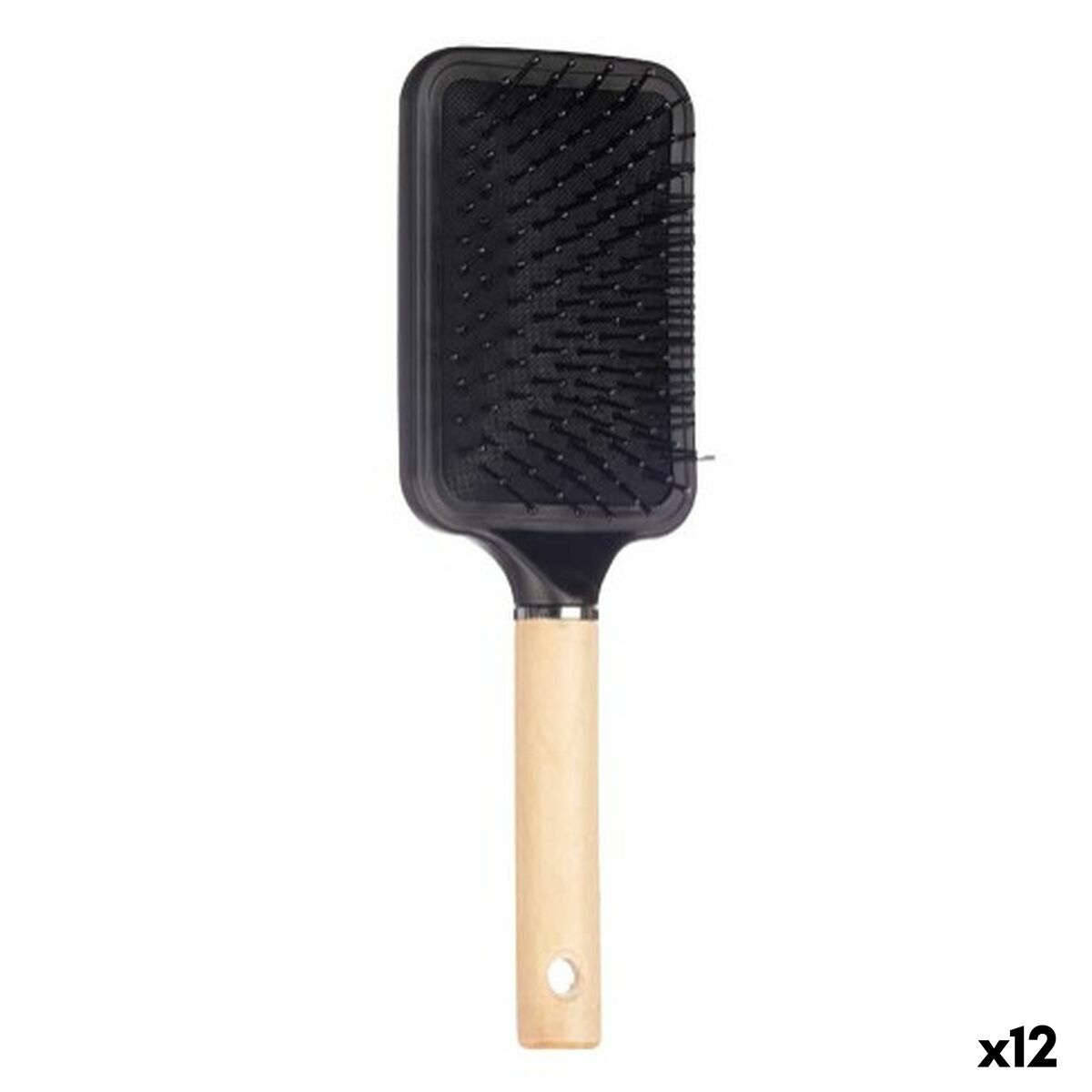 Spazzola Berilo Marrone Nero Legno Silicone Plastica (12 Unità)