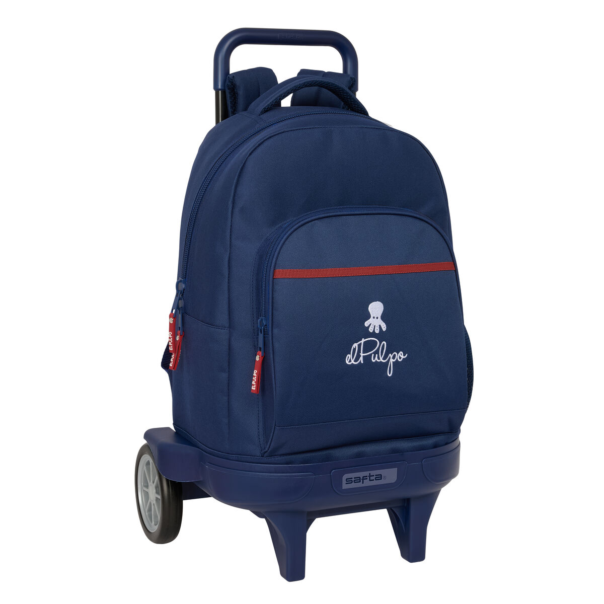 Trolley Per La Scuola El Pulpo Blu Marino 33 X 45 X 22 cm