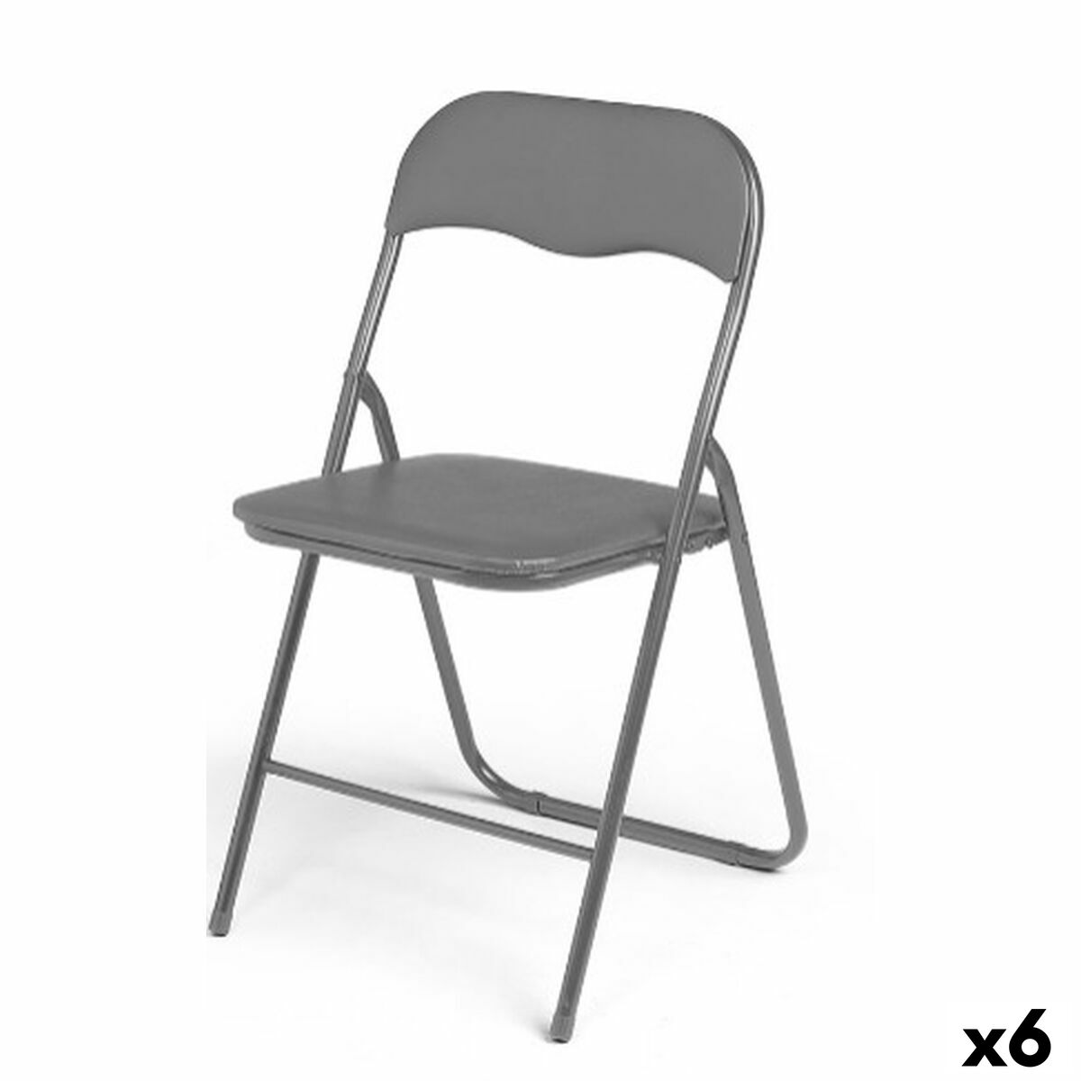 Sedia Pieghevole Gift Decor Grigio (6 Unità)