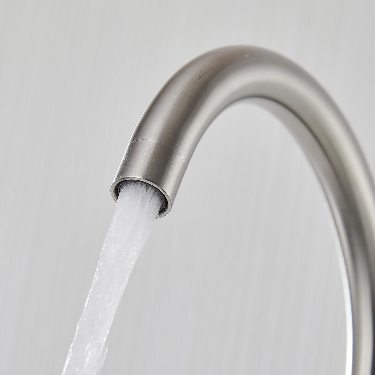 Rubinetto Monocomando Fontastock Grigio Acciaio Inossidabile Ceramica Lega Di Zinco Forma A C - Image 5