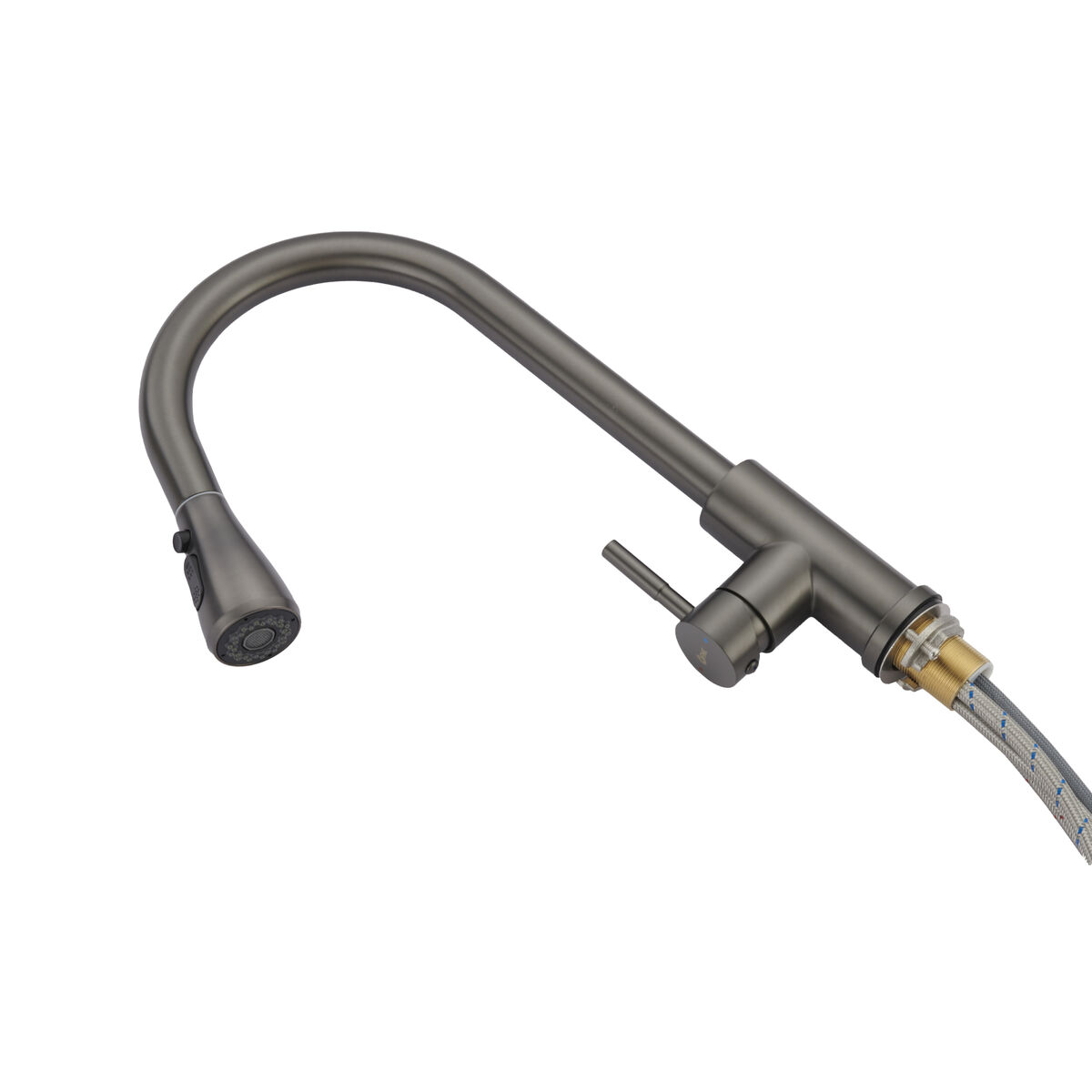 Rubinetto Monocomando Fontastock Grigio Acciaio Inossidabile Ceramica Forma A C - Image 3