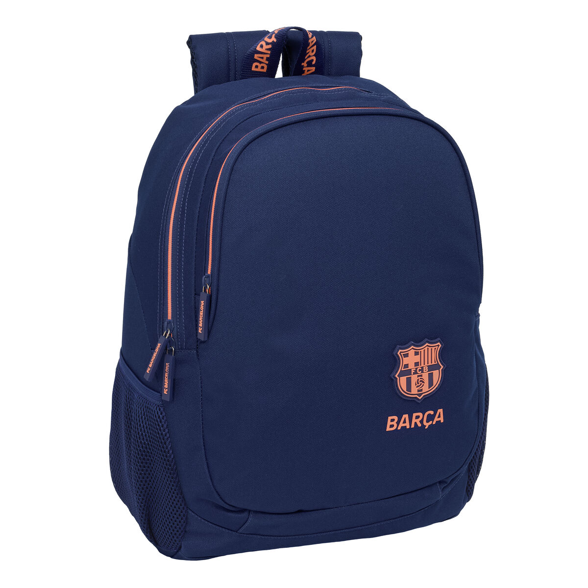 Zaino Scuola F.c. Barcelona Blu Marino 32 X 44 X 16 cm