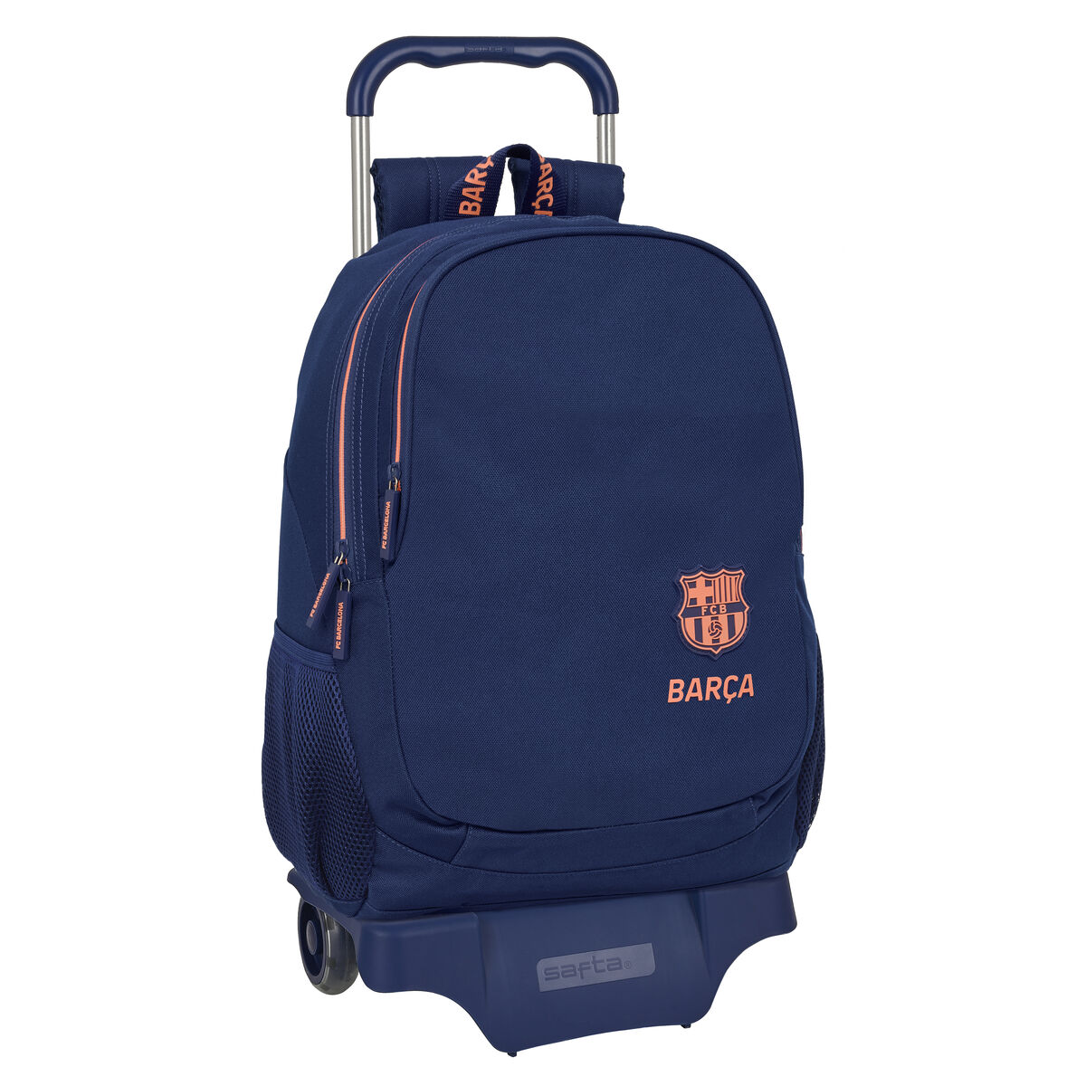 Zaino Scuola F.c. Barcelona Blu Marino 32 X 44 X 16 cm