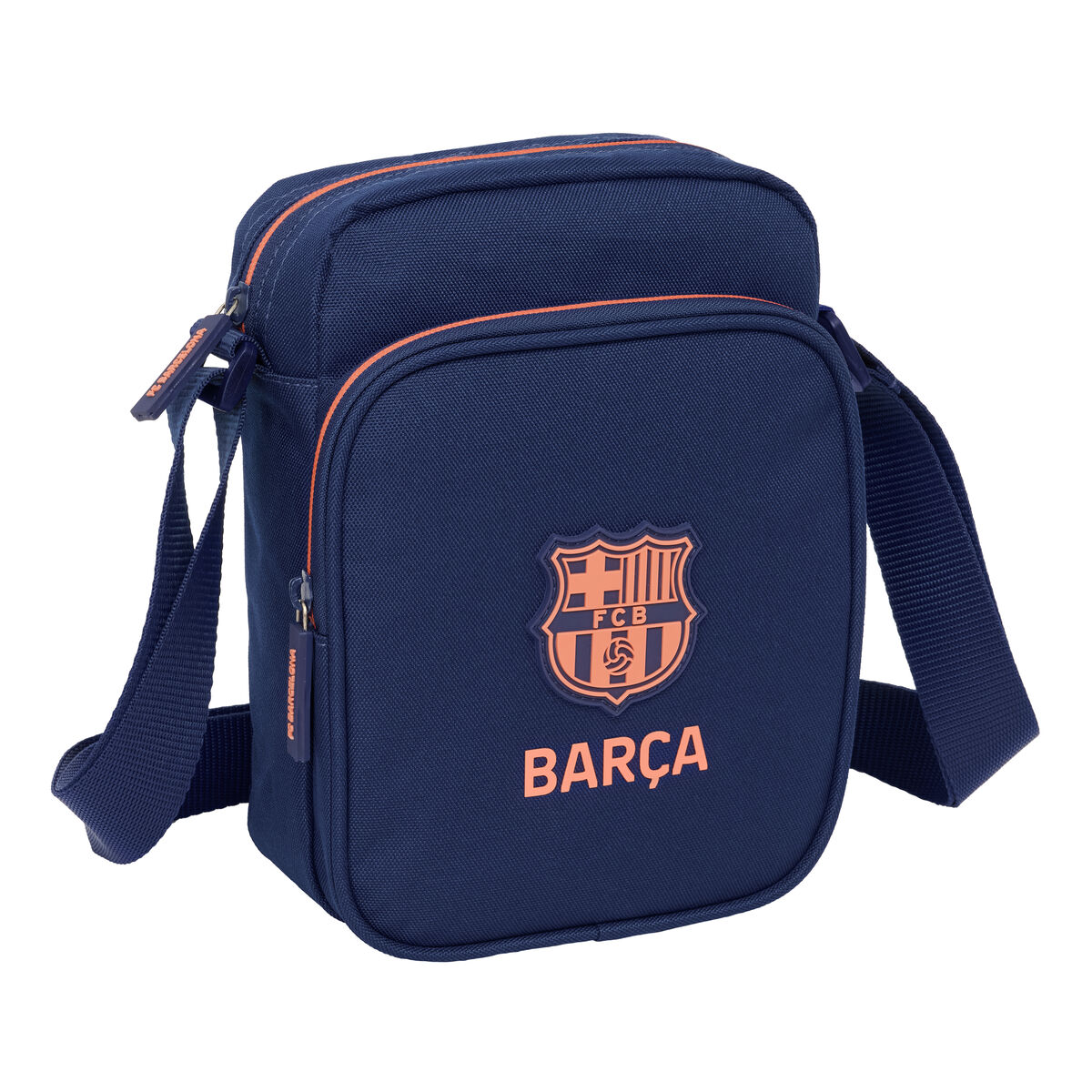 Borsa A Tracolla F.c. Barcelona Blu Marino 16 X 22 X 6 cm