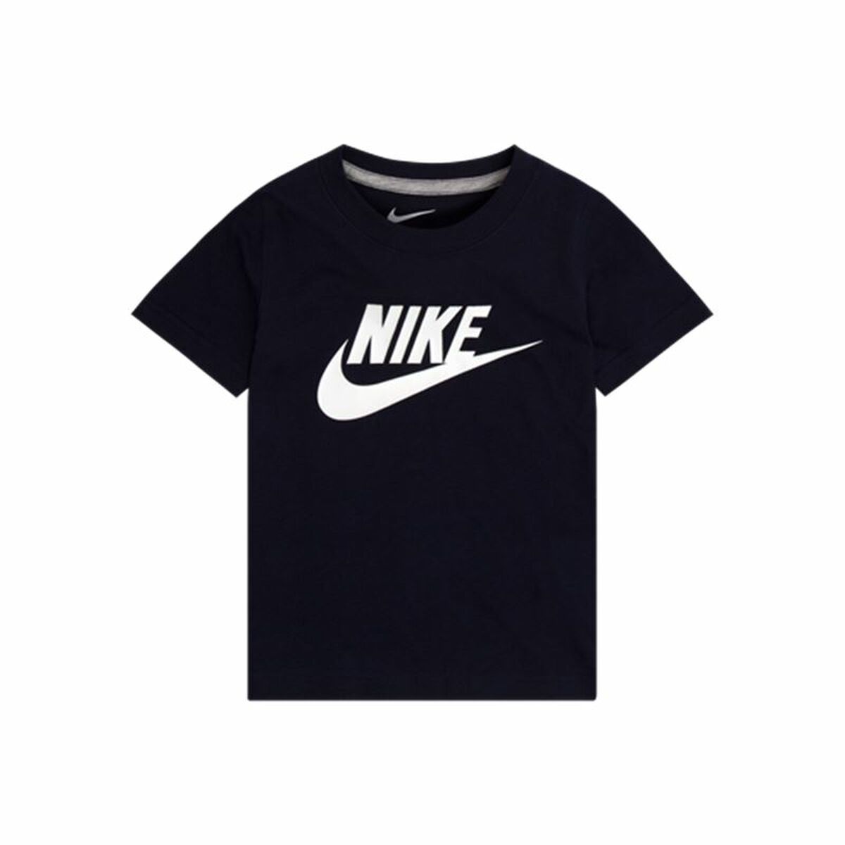 Maglia A Maniche Corte Nike Futura Ss Nero Blu Scuro Taglia:taglia - 6-7 Anni