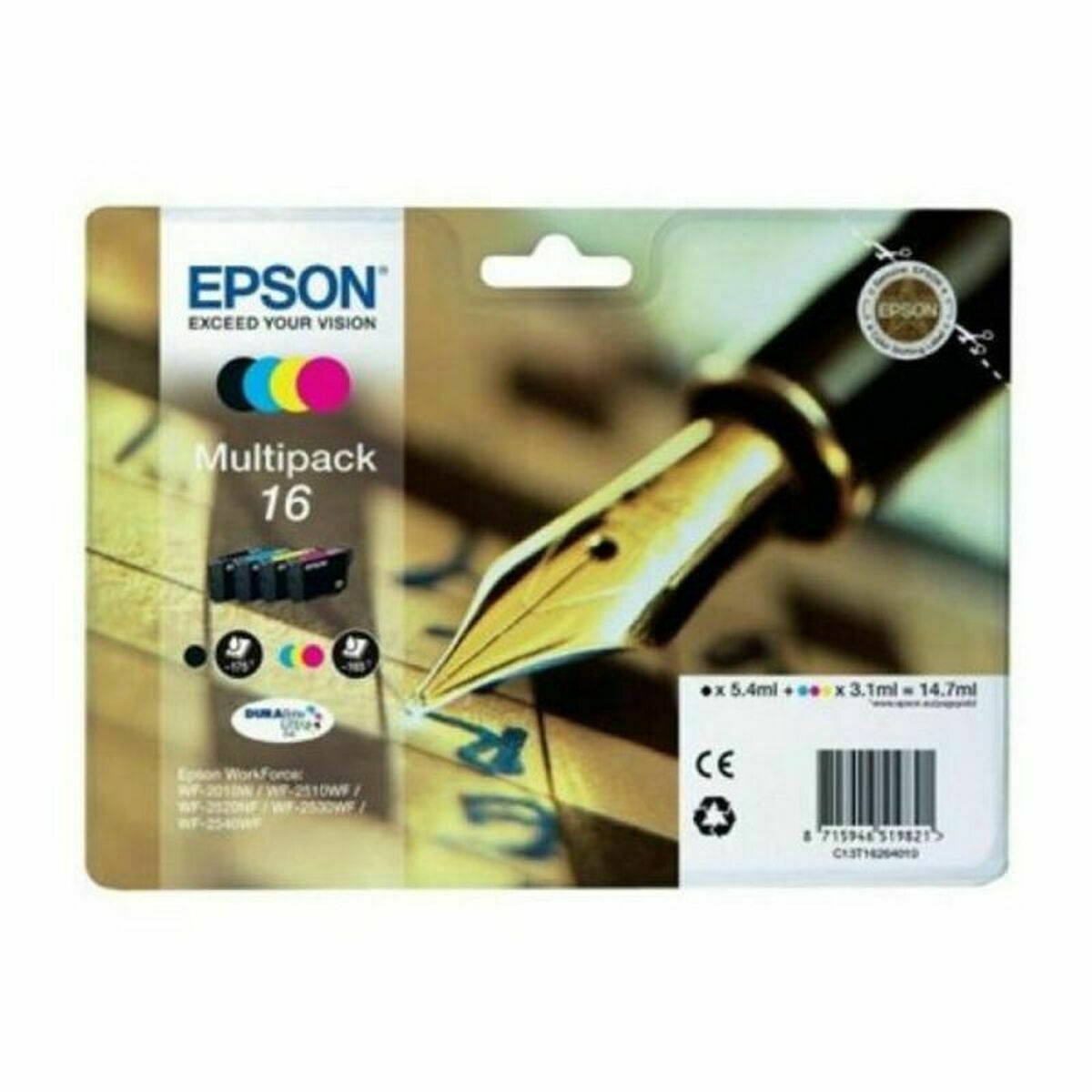 Cartuccia D'inchiostro Compatibile Epson C13t16264012 Giallo Nero Ciano Magenta