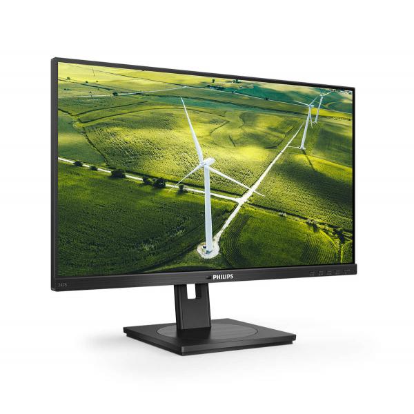 Philips Monitor 23,8 Led Ips 16:9 Fhd 4ms 250 Cdm, Vga/dvi/dp/hdmi, Green Line, Pivot, Multimediale - Image 3