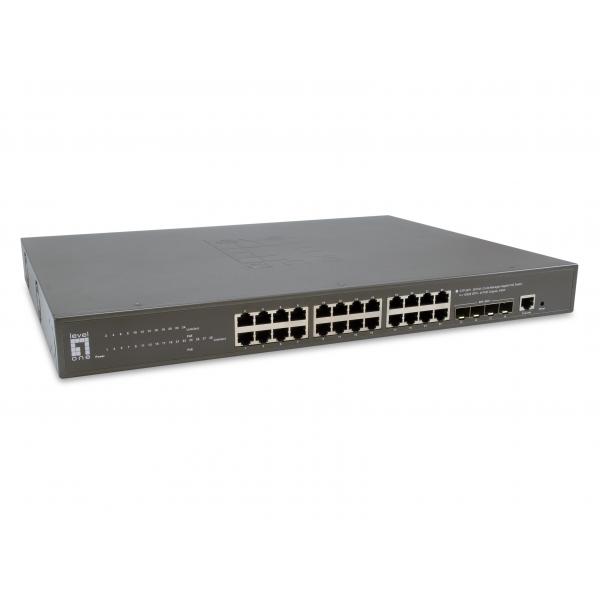 Levelone GtP-2871 - Switch - L3 Lite - Gestito - 24 X 10/100/1000 (poe+)