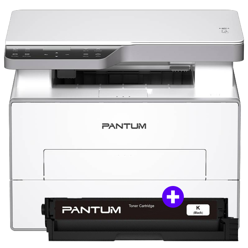 (bundle) Pantum Bm4200dw - Stampante Multifunzione Laser Monocromatica A4 - Wifi + Lan - Fronte / Retro Auto - 33 Ppm + Toner Originale PL-A4201h