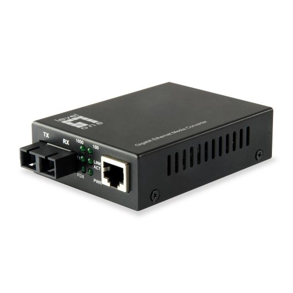 Levelone GvT-2002 - Convertitore Multimediale - Gige - 10basE-T, 1000basE-Sx, 100basE-Tx, 1000basE-T