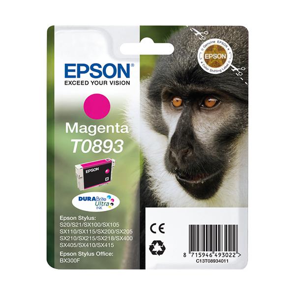 Epson T0893 - 3,5 Ml - Magenta - Originale - Confezione In Blister