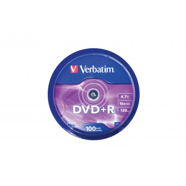 Verbatim 100 X Dvd+r - 4,7 Gb 16x - Argento Opaco - Image 3