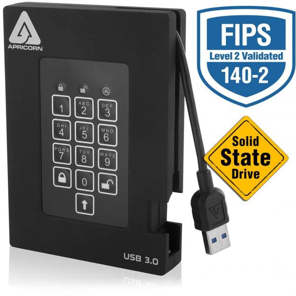 Apricorn Aegis Padlock Fortress A25-3pl256-S1000f - Ssd - Verschlüsselt - 1 Tb - Extern (tragbar)